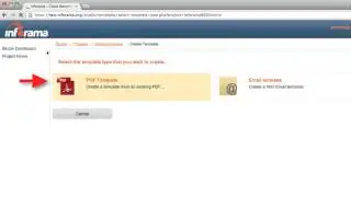 Document automation uploading template to Inforama