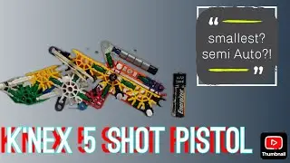 Tutorial! 5 Shot, Compact, Semi Auto K'nex pew pew.