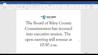 1/22/2026 Riley County Commission Meeting