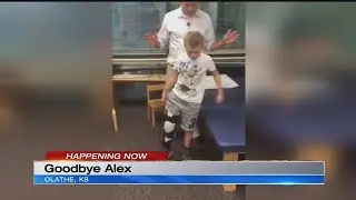 Alexander Goodwin prepares to head back home