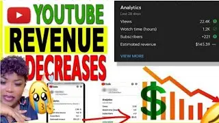 why your youtube revenue is decreasing/why your youtube earnings is going down /problem solved