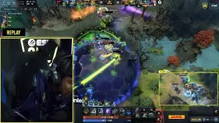 Pakazs cosplaying Puppey with a Monitor Slap after landing 3-man chrono vs Talon