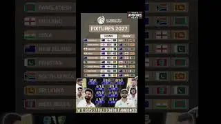 WTC 2025-27 Full Schedule Out! India vs Australia Blockbuster Confirmed! #wtc #iccfacts #wtcindia