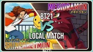 ShineGreymon vs Megidramon [Digimon TCG BT21 Local Match] Match Commentary
