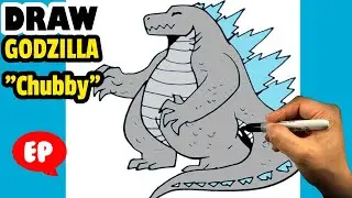 How to Draw GODZILLA - Chubby