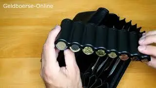 Kellnerb&ouml;rse mit Euro Geldwechsler 380-020, aus Leder!