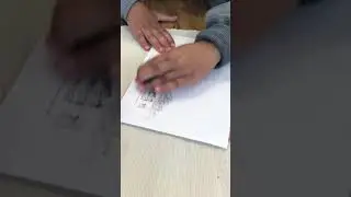 Montessori sandpaper letters: extension work through crayon rubbing.