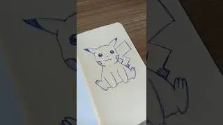 DESENHANDO PIKACHU EM 10 MINUTOS | DESAFIO #1 #desenho #pikachu #pokemon