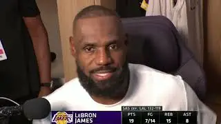 Lebron James PostGame Interview | San Antonio Spurs vs Los Angeles Lakers