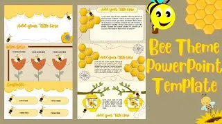 Bee Theme PowerPoint Template Free🍑 || ppt#62✨