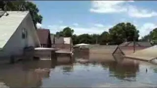 Patroling flooded Cedar Rapids