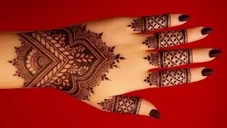 Backhand easy mehndi design | A beautiful mehndi design | easy bridal mehndi design #viralvideo #art