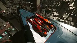 Guardian Landing In 890 Jump At Area 06 | ArcCorp | Star Citizen | 4k HDR