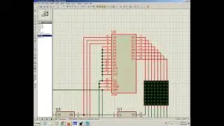 Mostrar Figuras en Matrix 8x8 en Proteus sin Microcontrolador