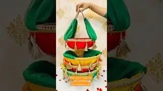 Wedding basket with organza handle for wedding trousseau and giveaways. Comment &lsquo;PRICE&rsquo;