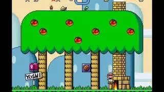 Super Mario World - World 1: Yoshi's Island [Walkthrough - All exits]