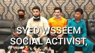 Syed Waseem President Of Shield Humanitarian NGO, press meet. Discuss against NPR AND CAA 28th MARCH