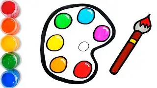 How To Draw A Colored Drawing Board For Kids