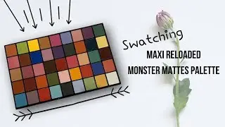 Swatching the Revolution Maxi Reloaded Monster Mattes Palette - No Primer
