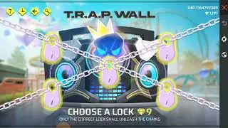 free fire new  T.R.A.P WALL event  today
