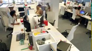 timelapse of people working in a busy office e12bbql5  D