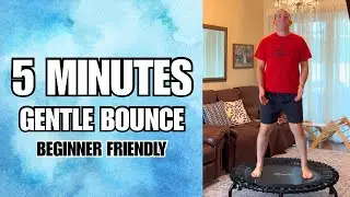 5-Minute Beginner Rebounder Workout | Gentle Low-Impact Cardio for First Timers & Sore Days
