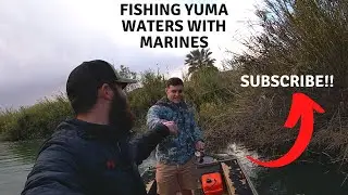 Bass Fishing WITH MARINES IN Yuma Arizona #bassfishingarizona #YumaFishing #Arizona