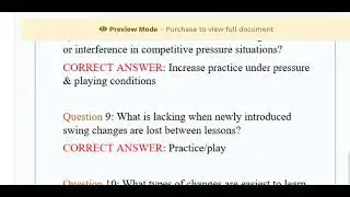 PGA Level 3 Study Guide - 3.0 Questions and Answers Already Passed