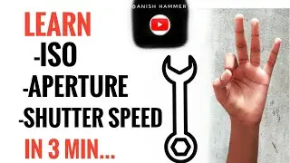 Basics of photography || exposure triangle || ISO, APERTURE, SHUTTERSPEED, explained in 3 minutes
