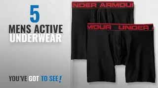 Top 10 Mens Active Underwear [2018]: Under Armour Men's Original Series Boxer Jock, Black, Medium