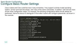 CCNA presentation - SWRE - Module 1  - Basic Device Configuration