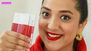 Краш-тест помады Maybelline Superstay Matte Ink! | 6 свотчей для губ + обзор | Perkymegs Hindi