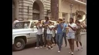 Re-Birth Brass Band w/ Kermit Ruffins in 1990 film!