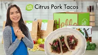 HELLO FRESH Hall of Fame Citrus Pork Tacos | 30 mins Cook Time | How good is this Meal Kit | how to