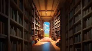 The Library's Hidden Door#library #fantasy #adventure #hiddenworld #mystery