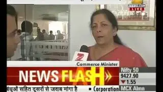 Commerce Minister 'Nirmala Sitaraman' speaking over achievements in three years