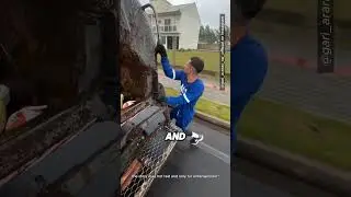 Этот мужчина делает лучшую работу в мире &hearts;️ #шорты (@gari_araras_sp_official)