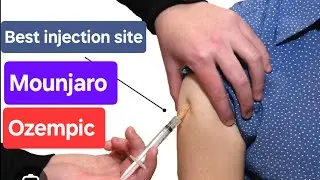 What's the best site to inject Mounjaro, Ozempic, or insulin?