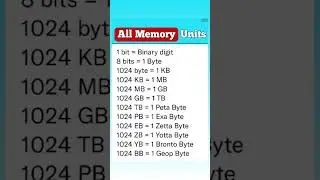 #memory Memory units💻
