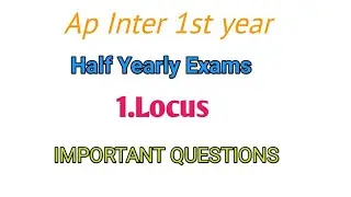 Intermediate 1st year Maths B important questions || Ap  inter Exams syllabus 2021|| Ap inter Exams