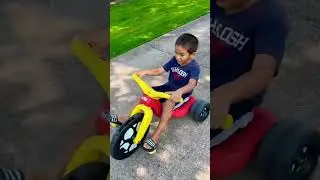 RIDING a BIG WHEEL #shorts #ride #rider #rides #fun #funtime #boy #bike #bigwheel #kids #nice #bike