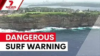 Hazardous surf warning after Gerroa rock fisher death | 7NEWS