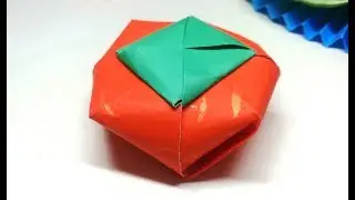 Paper Tomato | How To Make Paper Tomato Box DIY | Origami Paper Gift Box Idea