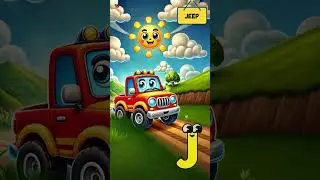 🚗 ABC Vehicles Song | Fun A to Z Transportation for Kids! 🚁🎶 | #abcd #kids #shorts #viralvideo