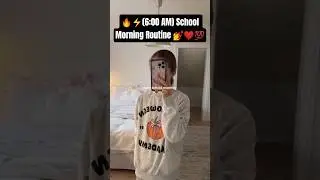 🔥💅(6:00 AM) Aesthetic School Morning Routine 🌸💄😍 | Princess Vibes & Fresh Start Tips🎀✨#SchoolRoutine