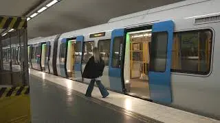 Sweden, Stockolm, Hornstull Subway Station