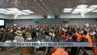 Tempers flare in loud, vocal Project Blue meeting