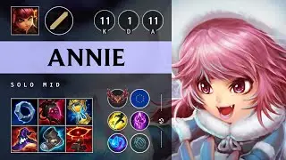 Annie Mid vs Syndra: Triple Kill, Legendary - EUW Grandmaster Patch 14.17