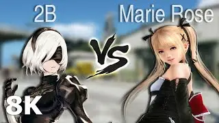 Final Fantasy Mod | 2B VS Marie Rose [ 8K 60 FPS ]