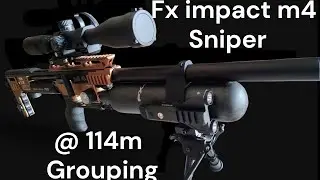 Fx impact m4 @114m grouping /fx airgun accuracy at long distance 